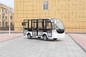 8-11 Seater Electric Shuttle Bus Low Speed Electric Sightseeing Vehicle Desain yang indah