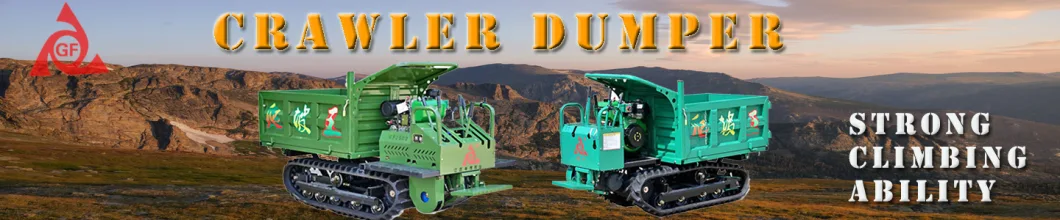 1 ton Pakai Beban Ringan Mini Crawler Dumper Untuk Pengangkutan Pertambangan 0