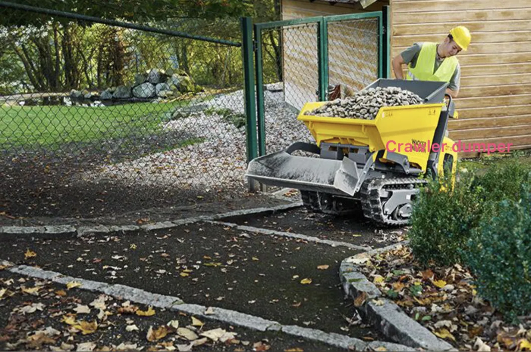 1 ton Pakai Beban Ringan Mini Crawler Dumper Untuk Pengangkutan Pertambangan 5