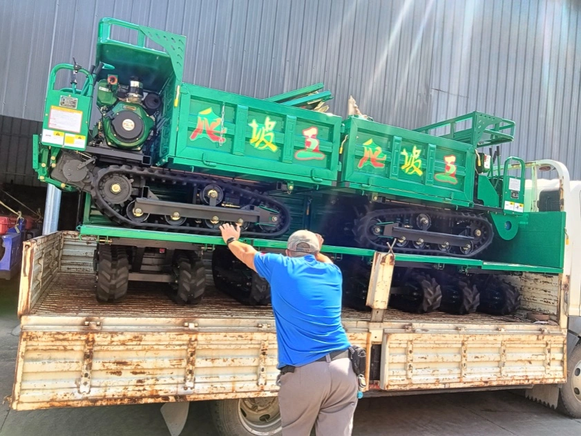1 ton Pakai Beban Ringan Mini Crawler Dumper Untuk Pengangkutan Pertambangan 9