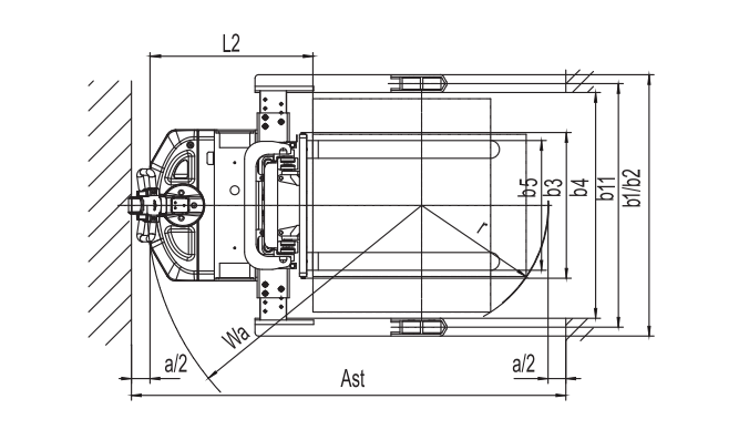 Palet Stacker Listrik Efisiensi Tinggi 1.5t Load Bearing 11