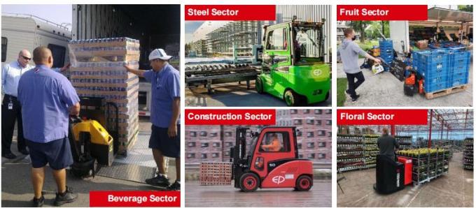 Palet Stacker Listrik Efisiensi Tinggi 1.5t Load Bearing 17