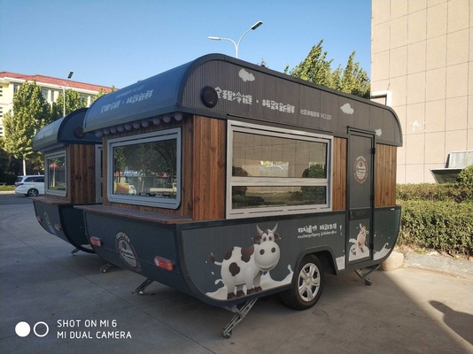 Trailer Makanan Multifungsi/Truck Makanan Kopi dengan Peralatan Baking/Pizza Hamburger Camper Cart