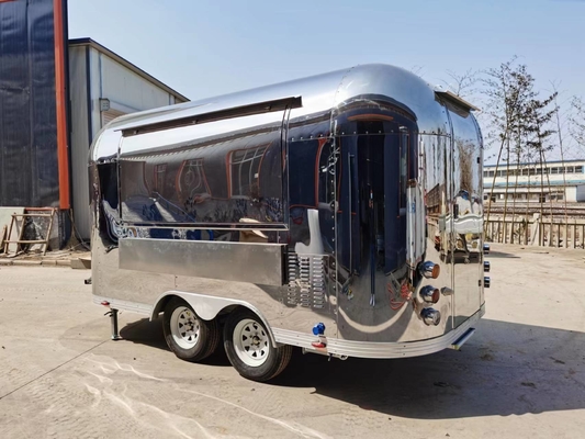 Hot Selling Airstream Fast Food Trailer Standar Food Truck dengan dapur lengkap untuk dijual