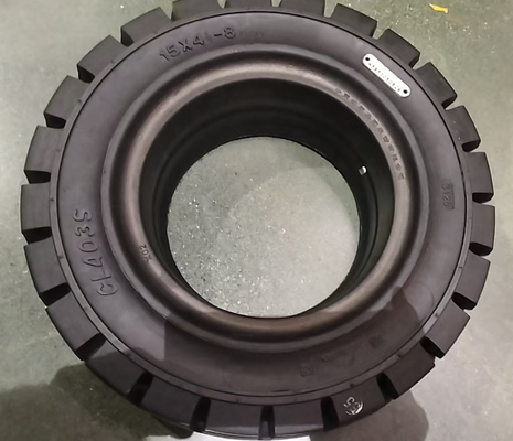 Ban tahan lama anti-selip 125/75-8 sistem cepat Ban Padat untuk Forklift
