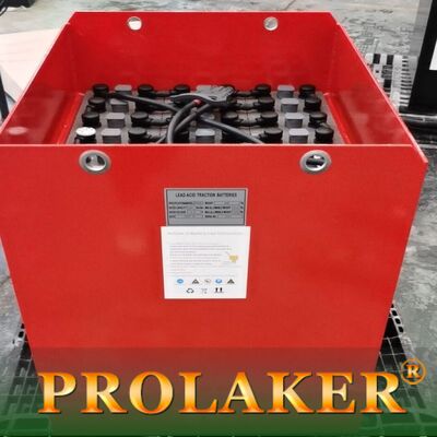 LAKER Efisiensi Tinggi 80V 5PZS650 baterai traksi forklift untuk Heli CPD45-A2 dengan warna merah