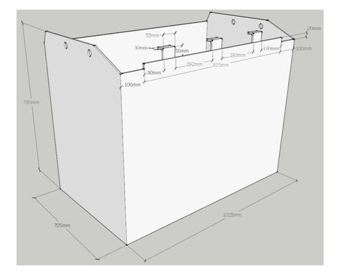 500AH 80v baterai traksi forklift