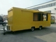 Trailer truk makanan persegi bergerak untuk membuat es krim, donat, pizza dan burger
