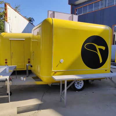 Popular  Mobile Fast Food Trailer Standar Food Truck Dengan Dapur Lengkap