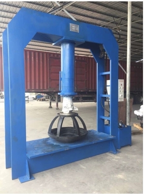 Desain kompak TP120 Mesin Pencet Ban Forklift 380V dengan Sertifikasi CE untuk Ban Solid Industri
