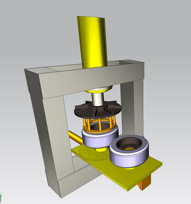 ISO bersertifikat TP160 Industrial Forklift Solid Tire Press Machine dengan Frame Baja
