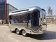Airstream Food Trailer Stainless Steel Fast Food Truck Cart tersedia untuk dijual