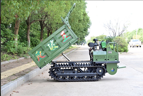 GF1500C Mini Loading Crawler Tracked Vehicle Crawler Dumper Untuk Transportasi