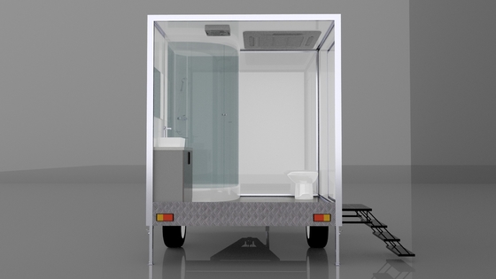 Terjangkau Fungsional dan dapat disesuaikan Mobil mandi tunggal Trailer Outdoor Kamar mandi mewah Toilet