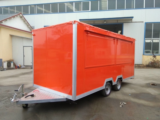 Customized Electric Stainless Steel Food Trailer Untuk Layanan Makanan yang Nyaman