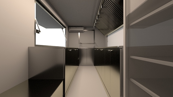 Customized Electric Stainless Steel Food Trailer Untuk Layanan Makanan yang Nyaman