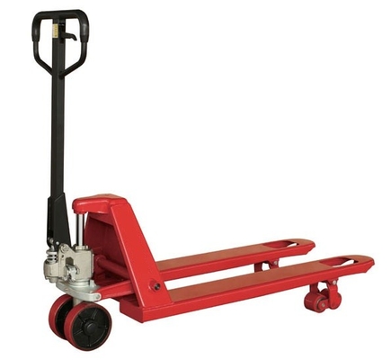 Panjang tahan Hydraulic manual 3 Ton Hand Pallet Truck dengan Roda Nylon