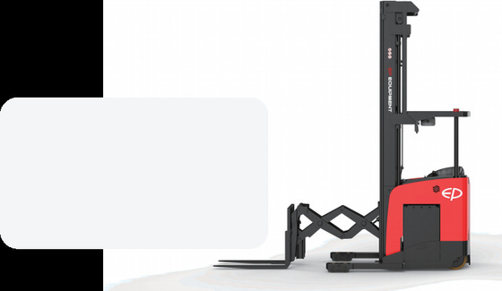 1.5t Forklift Stacker Listrik Standing Style Reach Truck