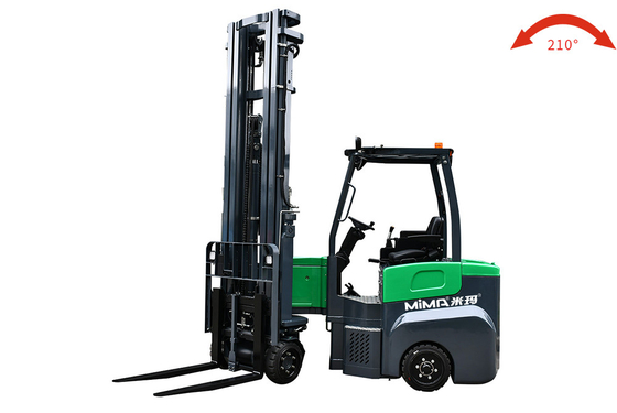 China Made Mini Platform Listrik Kecil Stacker Fork Lift Forklift 2 Ton
