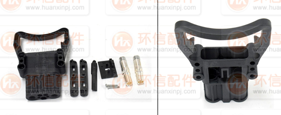 Kualitas tinggi DIN160 600V 160A Pria Wanita Forklift Baterai Konektor Acid Proof Dengan PP Terminal Shell