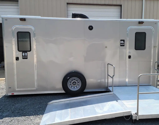 2 Toilet Trailer Pabrik Toilet Trailer Portable Toilet Trailer Trailer yang disesuaikan