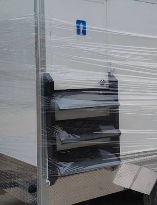 Mobil 3 Stasiun Portable Shower Toilet Trailer Customized Outdoor Modern Toilet Trailer Produsen
