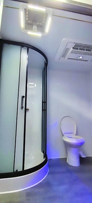 5 Stasiun Shower Customized Mobile Toilet Trailer Outdoor