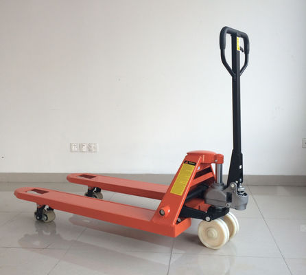 Panjang tahan Hydraulic manual 3 Ton Hand Pallet Truck dengan Roda Nylon