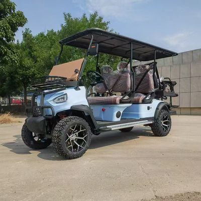 6 Kursi Electric Lifted Golf Cart Dengan Baterai Timah-asam 8-10 Jam Waktu Pengisian 110V AC Untuk DC 48V 20A Smart Onboard Charger