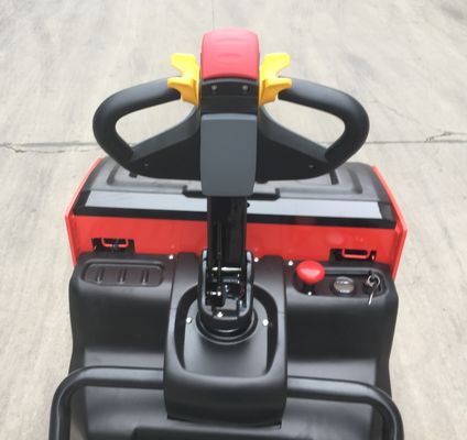 LAKER Penghematan tenaga kerja 2 Ton Stand On Electric Pallet Truck dengan Baterai Kapasitas Besar 210Ah