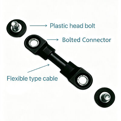 Thread Lock Coated Insulated Black Plastic Head M10×22 Bolts For Forklift Lead-Acid Battery Terminal Flexible Cable Connection Replacement Spare Parts With PP+GF Material & Checkpoint
