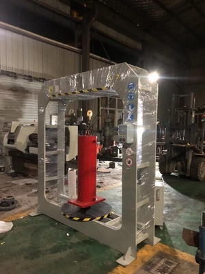 Mesin Pencet Ban Forklift 120 Ton TP120 Untuk Membongkar Ban Padat Dengan Frame Pencet yang Bisa Disesuaikan