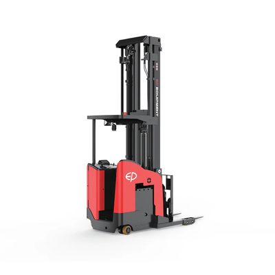 Performa tinggi EP CQD15SD 1500kg Standing Reach Truck untuk Double Deep Racks