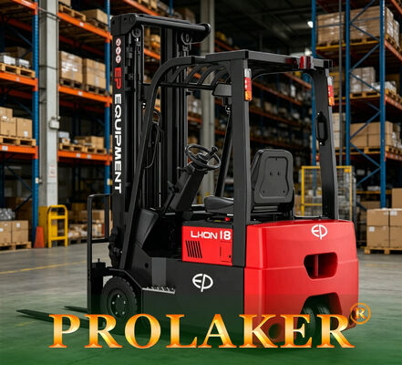Compact 1800kg Nominal Kapasitas Lithium counterbalance forklift dengan 1550mm Radius Berputar dan 80V Lithium Baterai untuk gudang lorong sempit