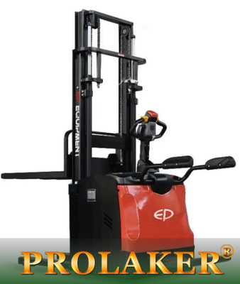 ES16-RS 1.6T Ride-on Electric Stacker Folding Platform Li-ion Battery Warehouse Stacking Equipment