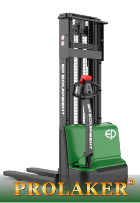 EP DS3 Walkie Electric Stacker 1500kg, Stacker Pallet Ringkas Lorong Sempit dengan Pengisi Daya Bawaan