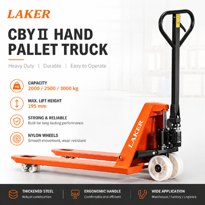Truk Hand Pallet Galvanis Tugas Berat 3 Ton Truk Hand Pallet Stainless Profil Rendah