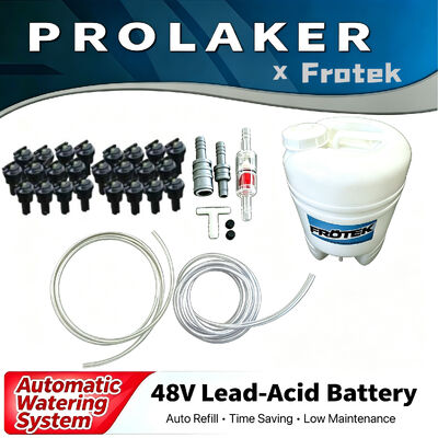 Premium Hot Selling Brand Frotek Kit Sistem Irigasi Otomatis Resistant Asam Auto Stop Refill Valve Untuk Gudang Traktor forklift Perindustrian Perawatan Baterai Timah Asam